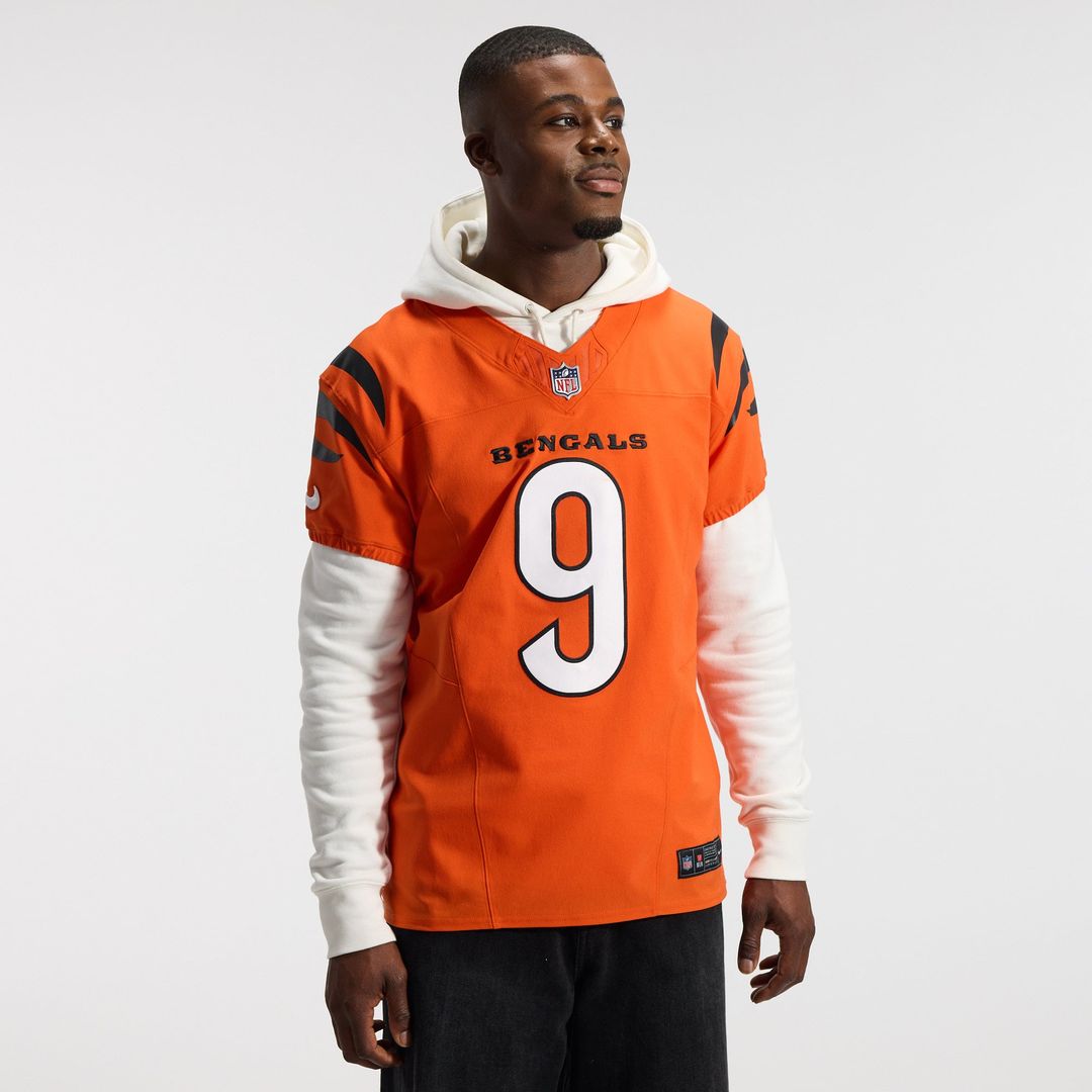 Joe Burrow Cincinnati Bengals Team Elite Jersey - Orange