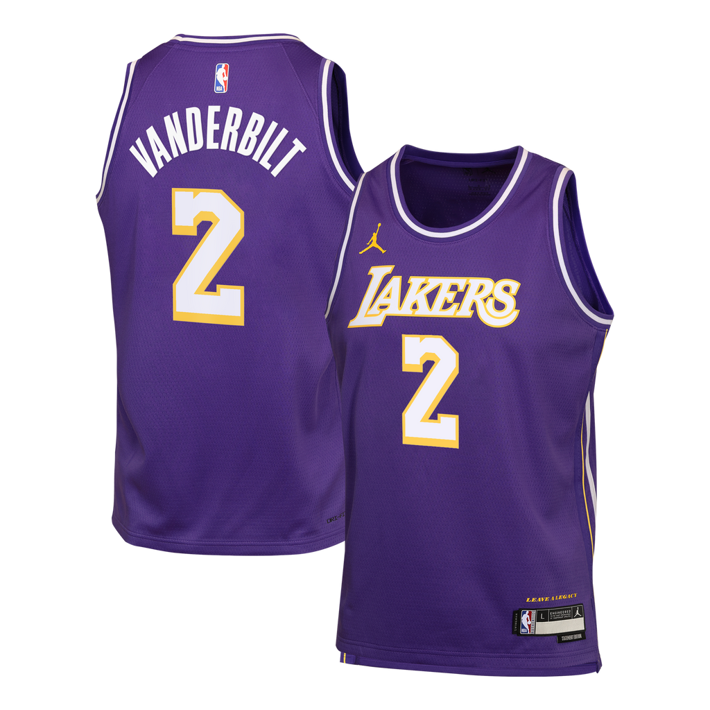 Los Angeles Lakers Jersey - Purple - Jarred Vanderbilt - Youth