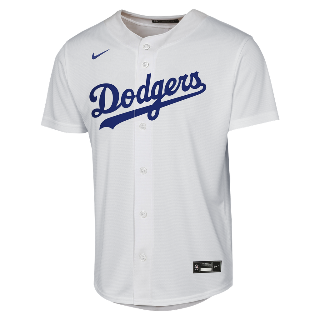 Edwin Díaz Los Angeles Dodgers Youth Home Baseline Jersey - White