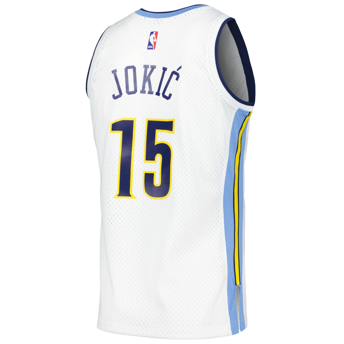 Men's Nikola Jokic White Denver Nuggets 2016/17 Throwback Jersey