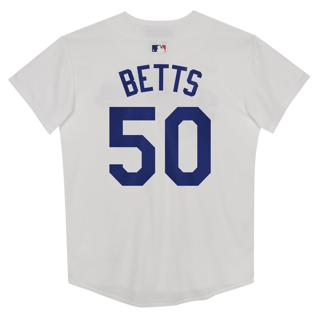 Mookie Betts Los Angeles Dodgers Preschool Home Jersey - White