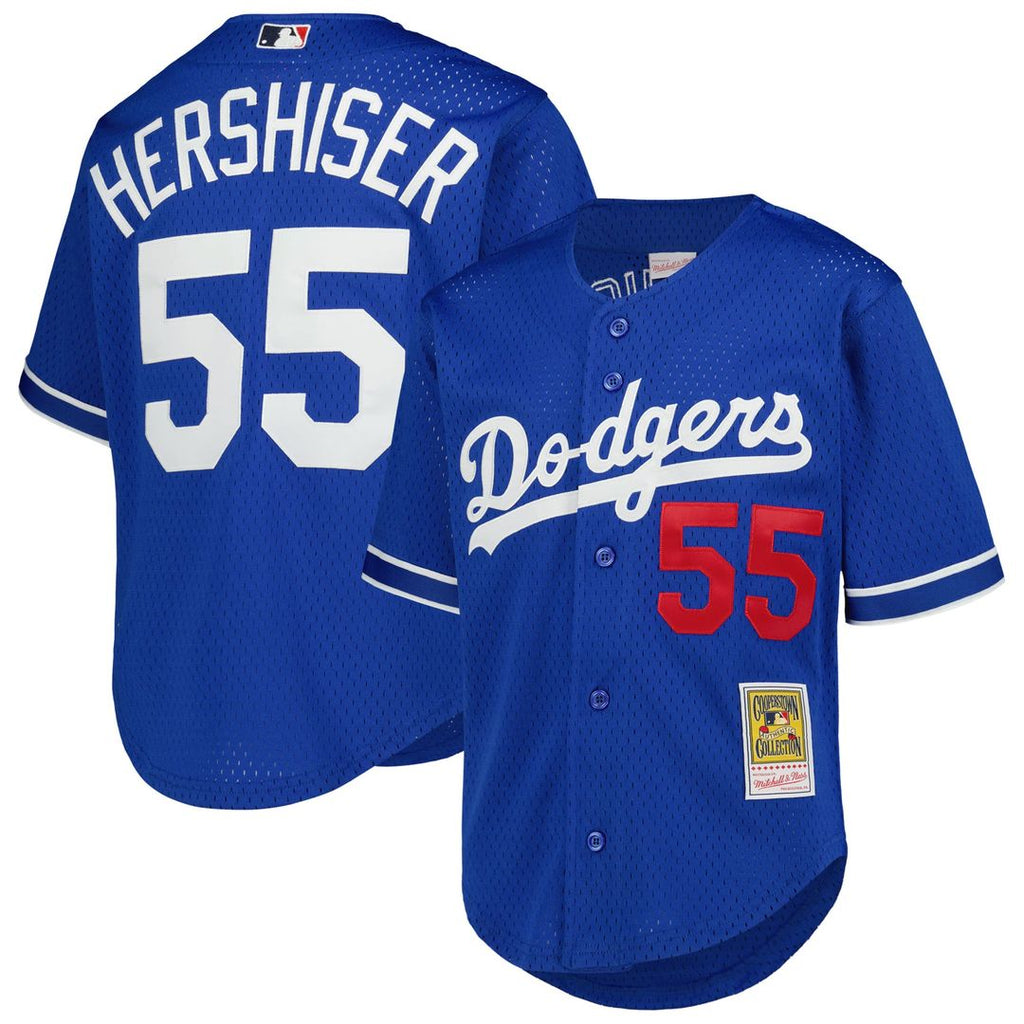 Orel Hershiser Los Angeles Dodgers Youth Mesh Jersey - Royal
