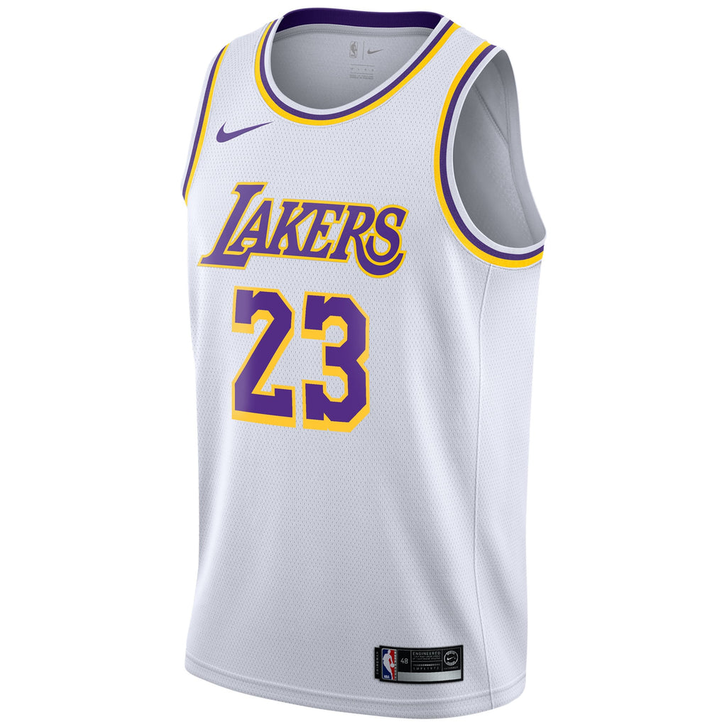 Los Angeles Lakers Jersey - White - Lebron James - Youth