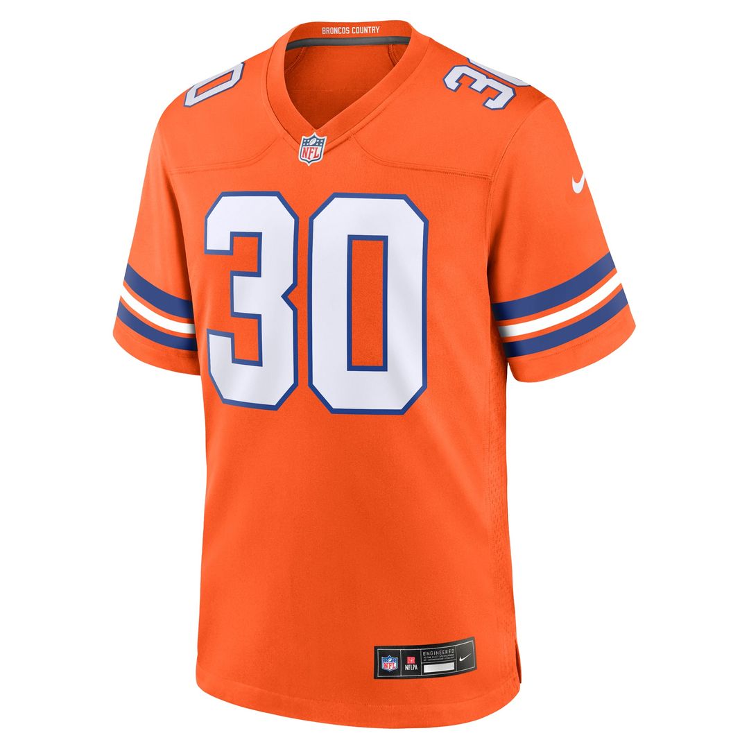 Terrell Davis Denver Broncos Retired Player Alternate Jersey - Orange