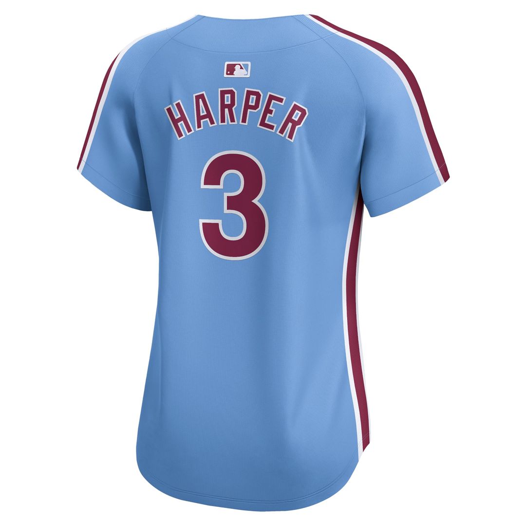 Bryce Harper Philadelphia Phillies Women's Alternate Jersey – Light Blue