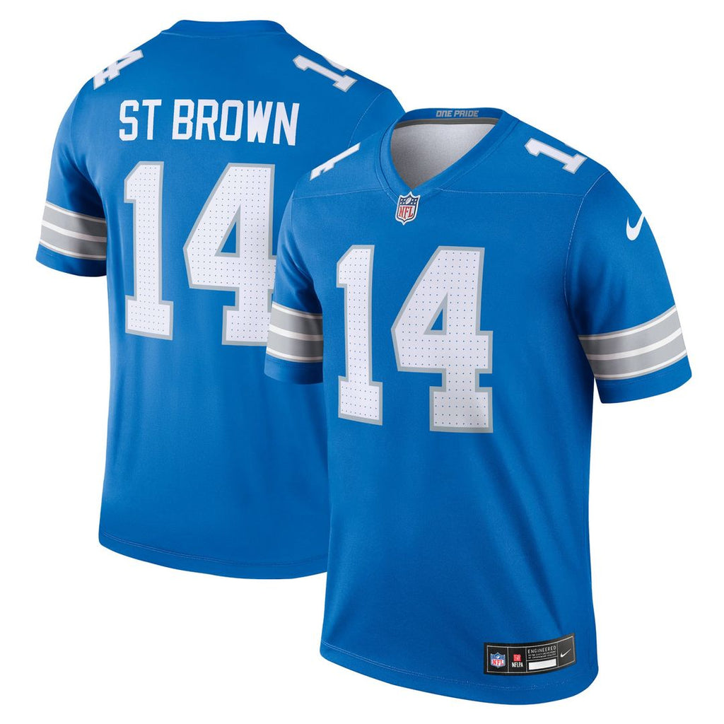 Amon-Ra St. Brown Detroit Lions Legend Player Performance Top - Blue