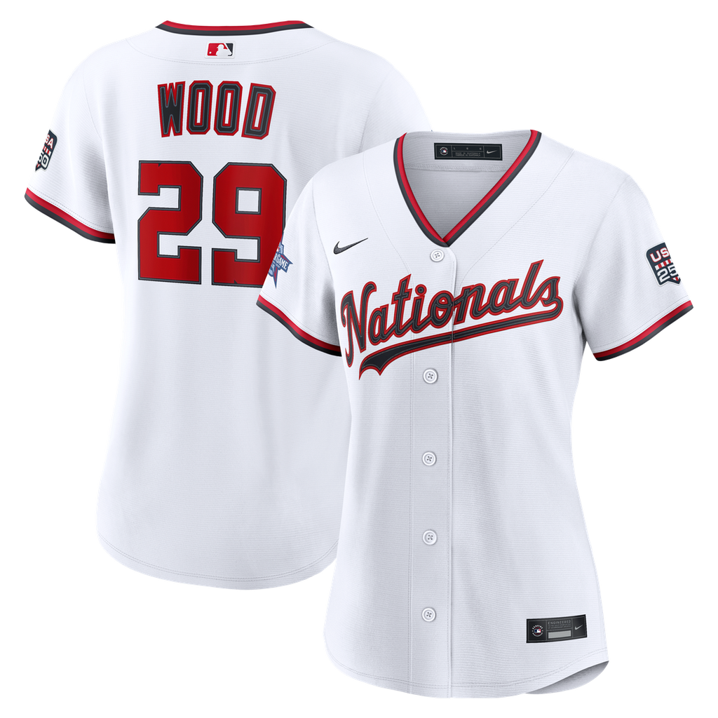 2026 All-Star Game Women's Washington Nationals James Wood White Jersey