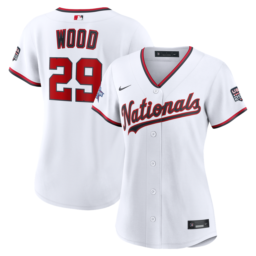 2026 All-Star Game Women's Washington Nationals James Wood White Jersey