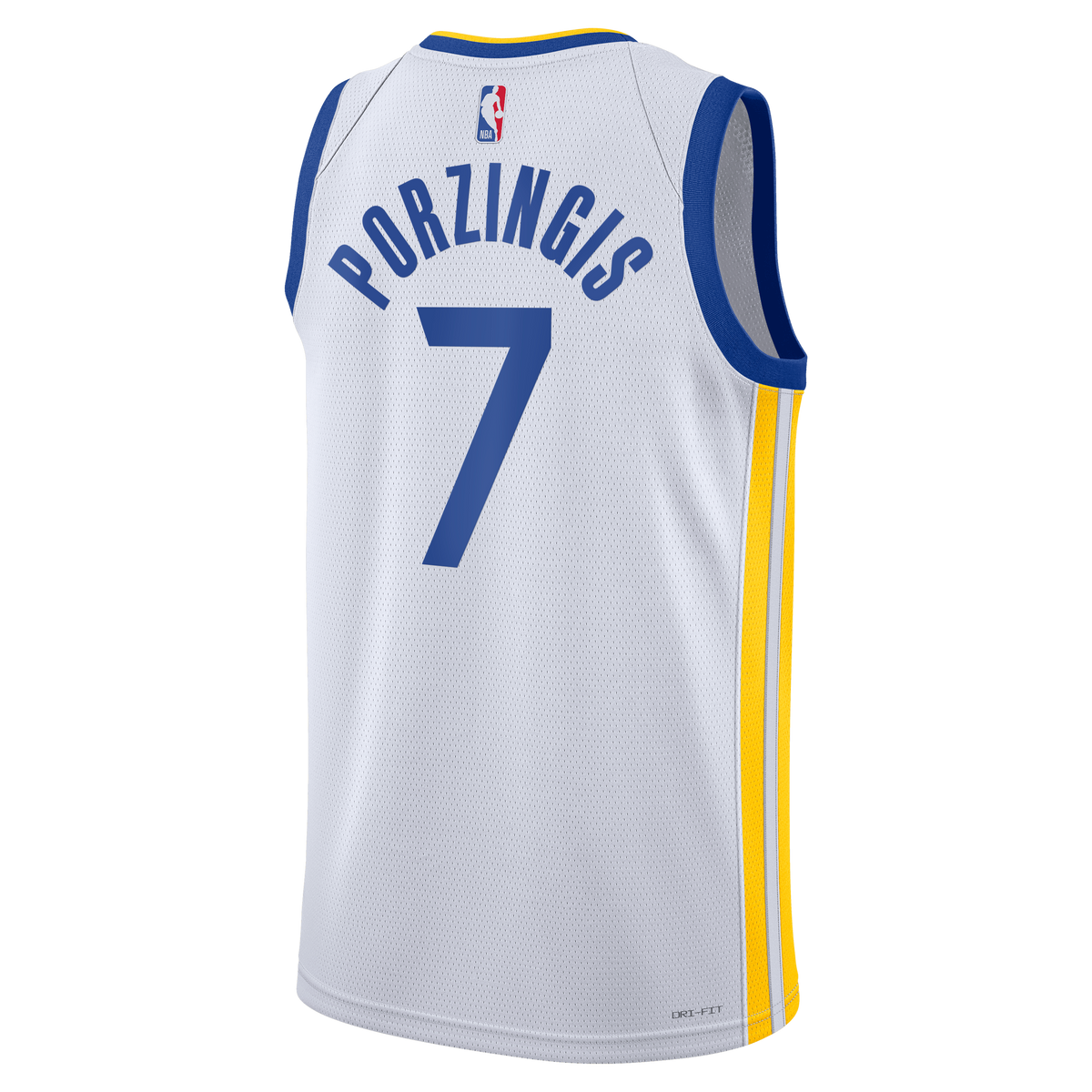 Golden State Warriors Jersey - White - Kristaps Porziņģis - Unisex