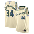 Milwaukee Bucks 2025/26 Jersey - Cream - Giannis Antetokounmpo - Unisex