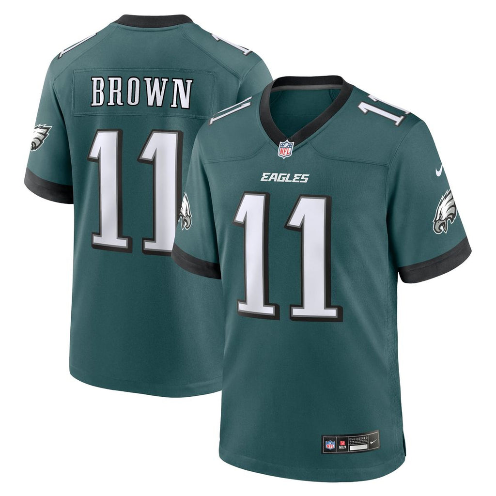A.J. Brown Philadelphia Eagles Team Jersey - Midnight Green