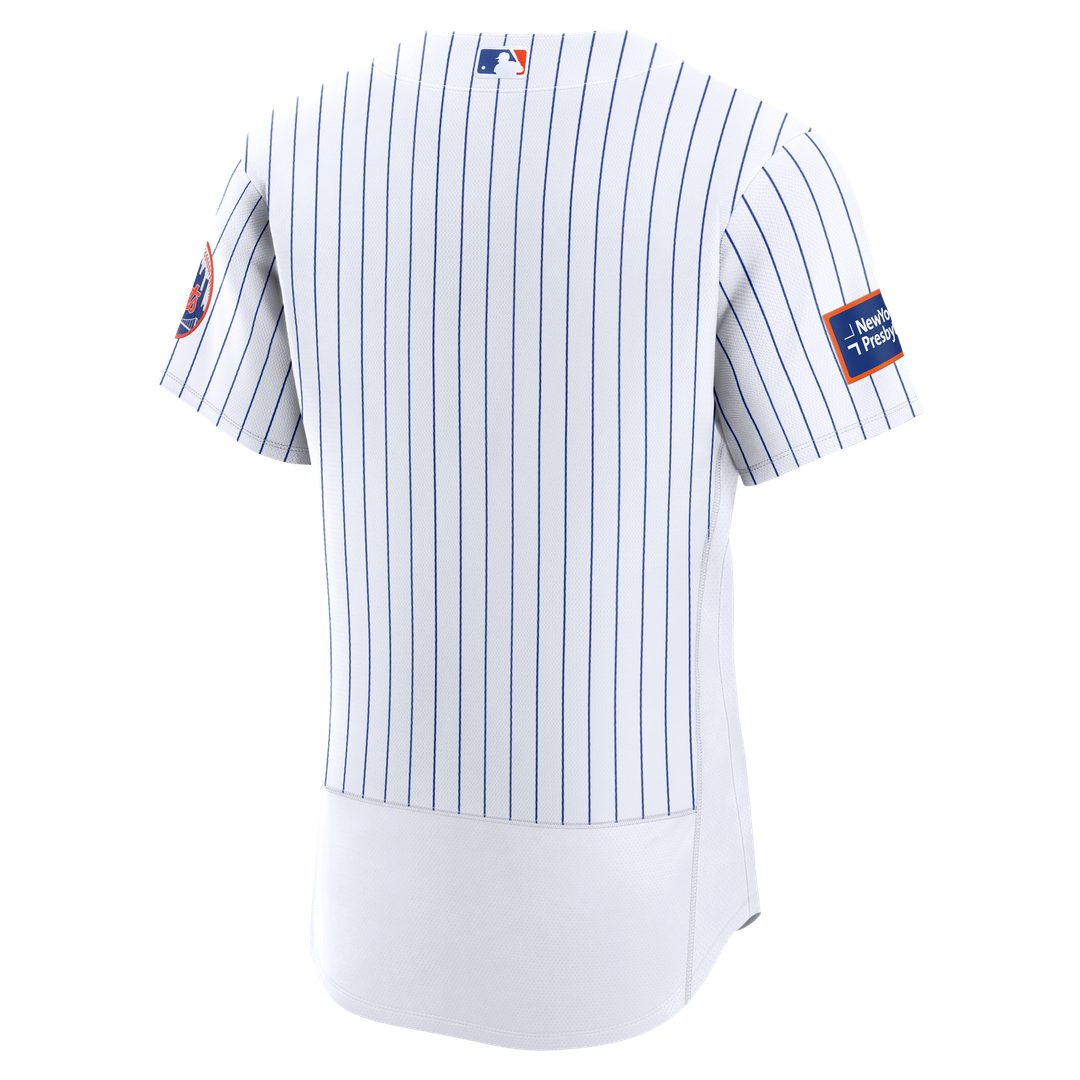 New York Mets Home Sponsor Patch Jersey - White
