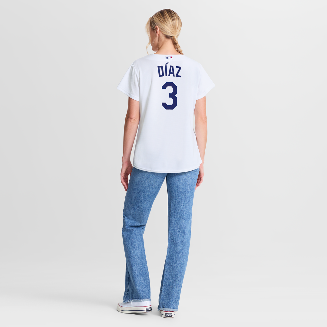 Edwin Díaz Los Angeles Dodgers Women's Home Jersey - White