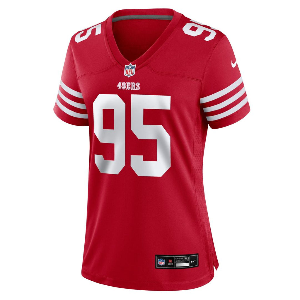 Alfred Collins San Francisco 49ers Women's Team Jersey - Scarlet