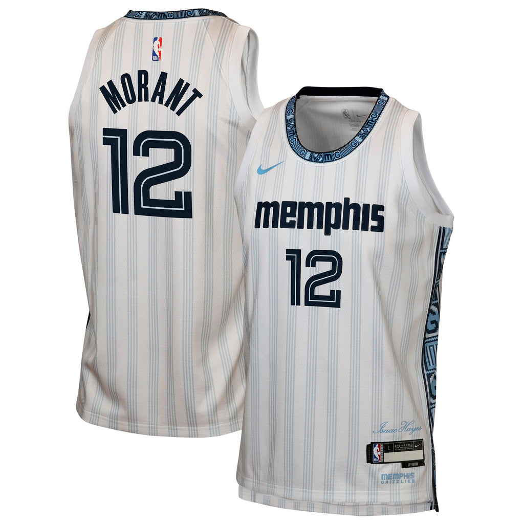 Memphis Grizzlies 2025/26 Jersey - Gray - Ja Morant - Youth