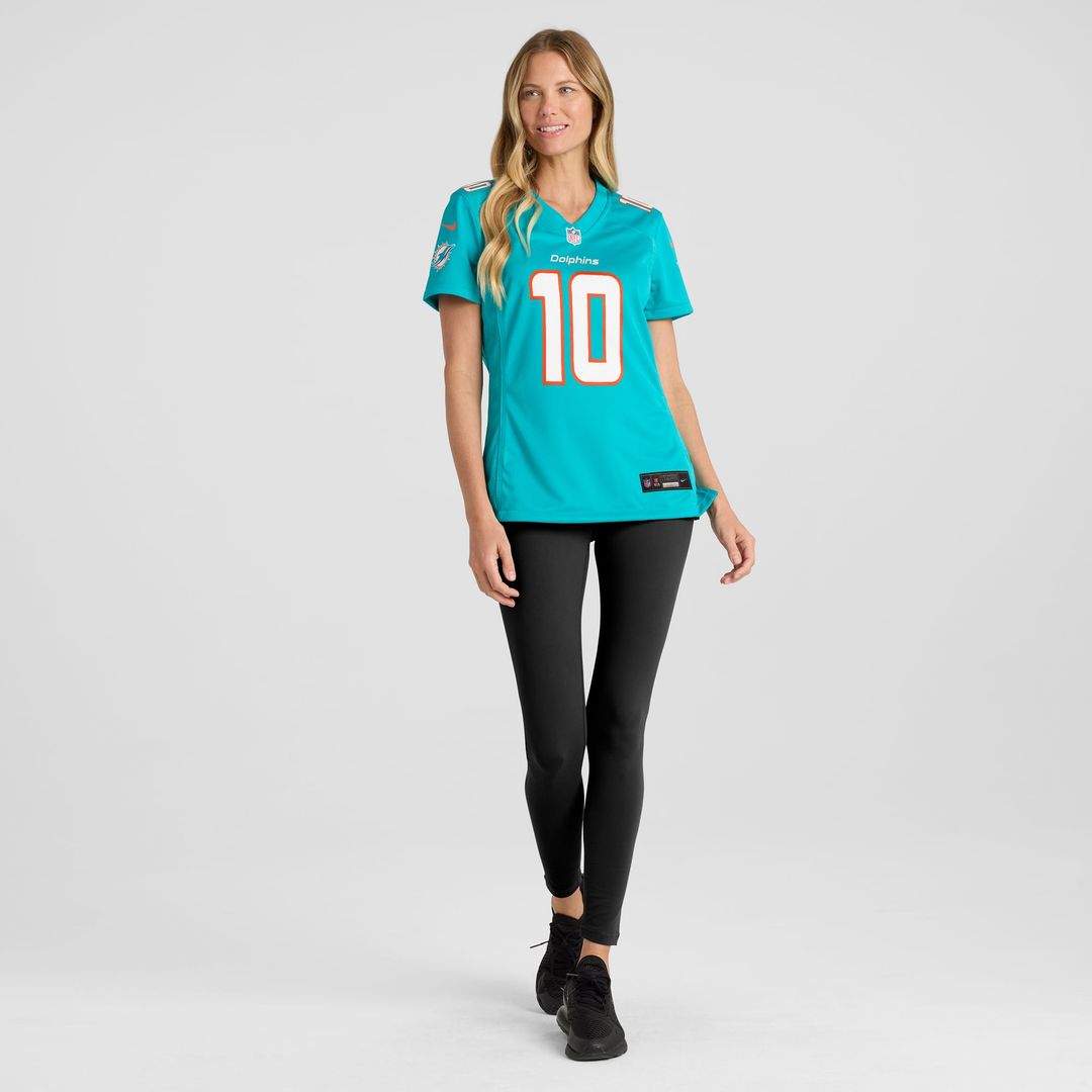 Tyreek Hill Miami Dolphins Women's Player Jersey - Aqua