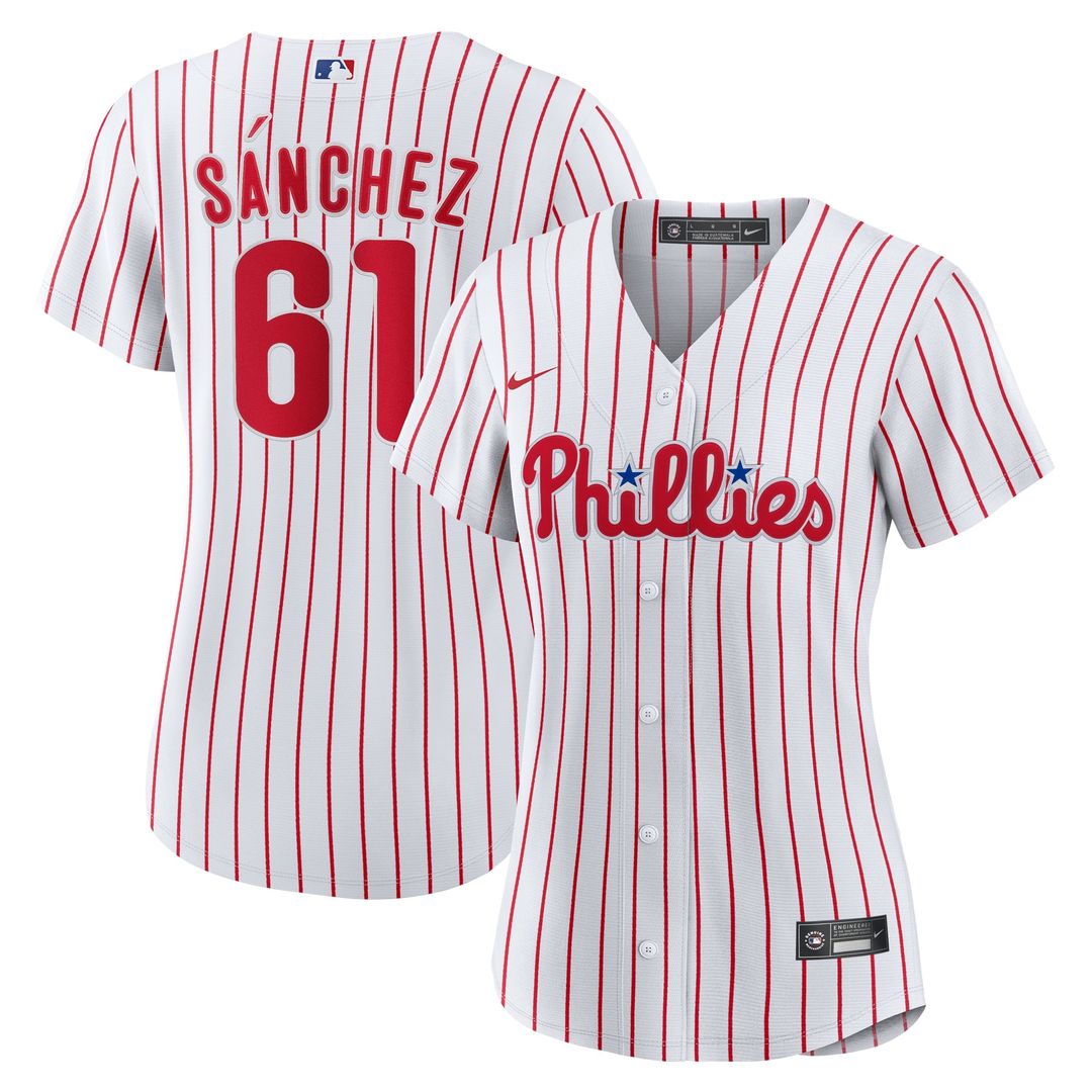 Cristopher Sanchez Philadelphia Phillies Women's Home Jersey - White