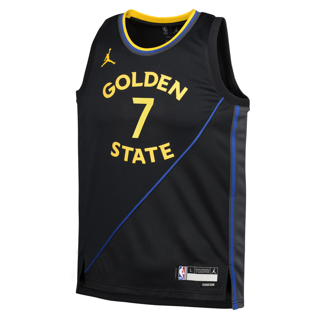 Golden State Warriors Jersey - Black - Kristaps Porziņģis - Youth