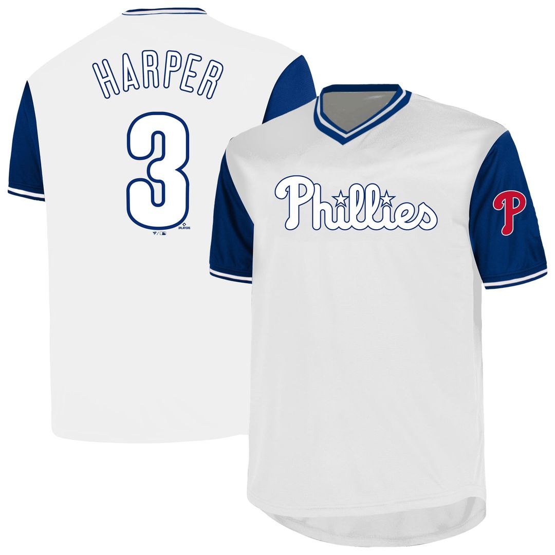 Bryce Harper Philadelphia Phillies Big & Tall Name & Number Jersey - White