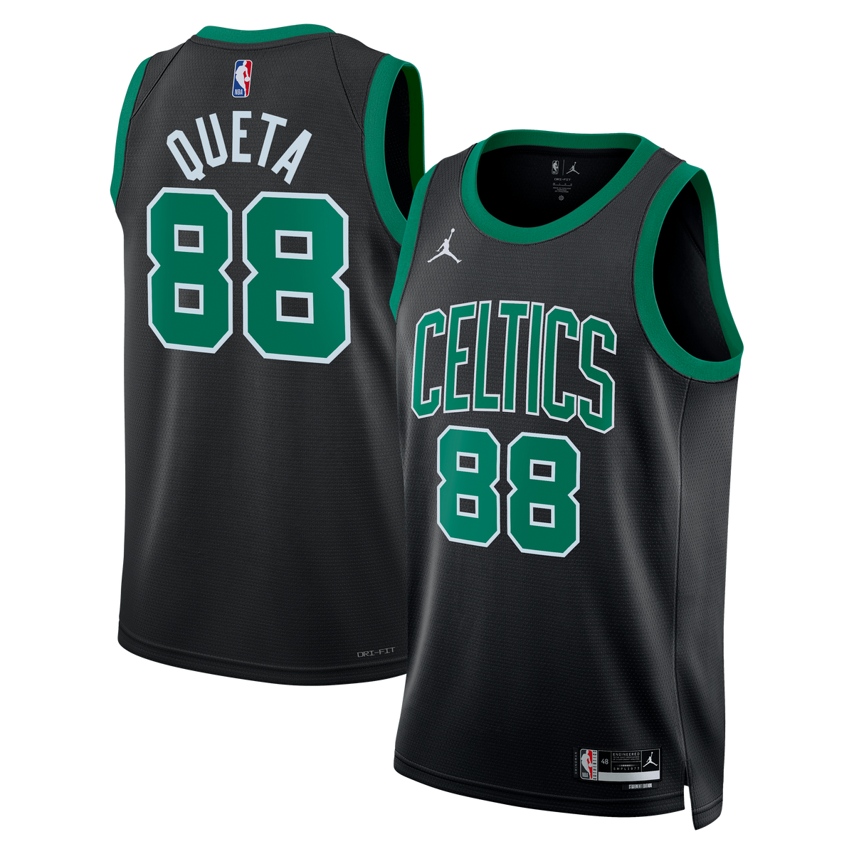 Boston Celtics Jersey - Black - Neemias Queta - Unisex