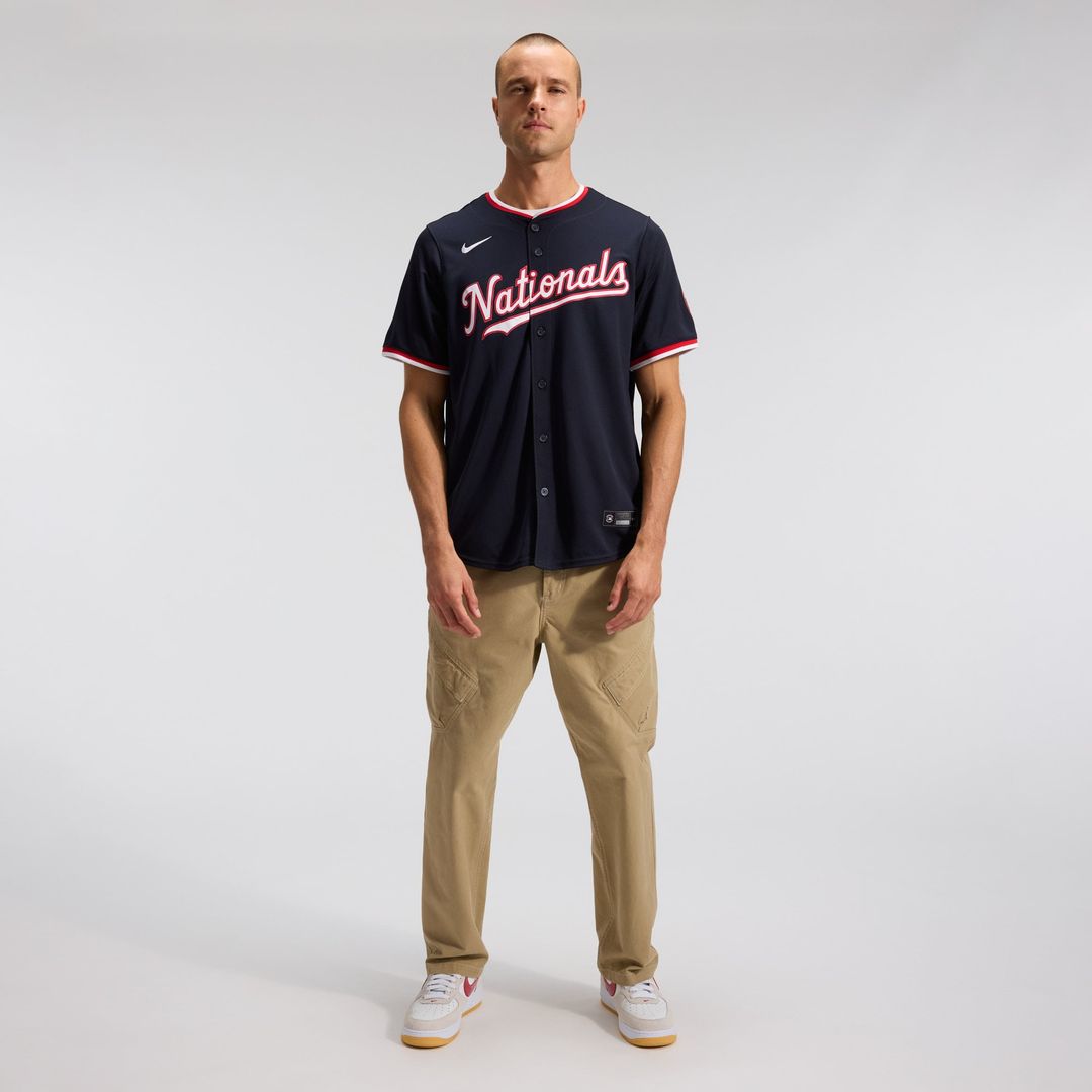 James Wood Washington Nationals Alternate Jersey - Navy