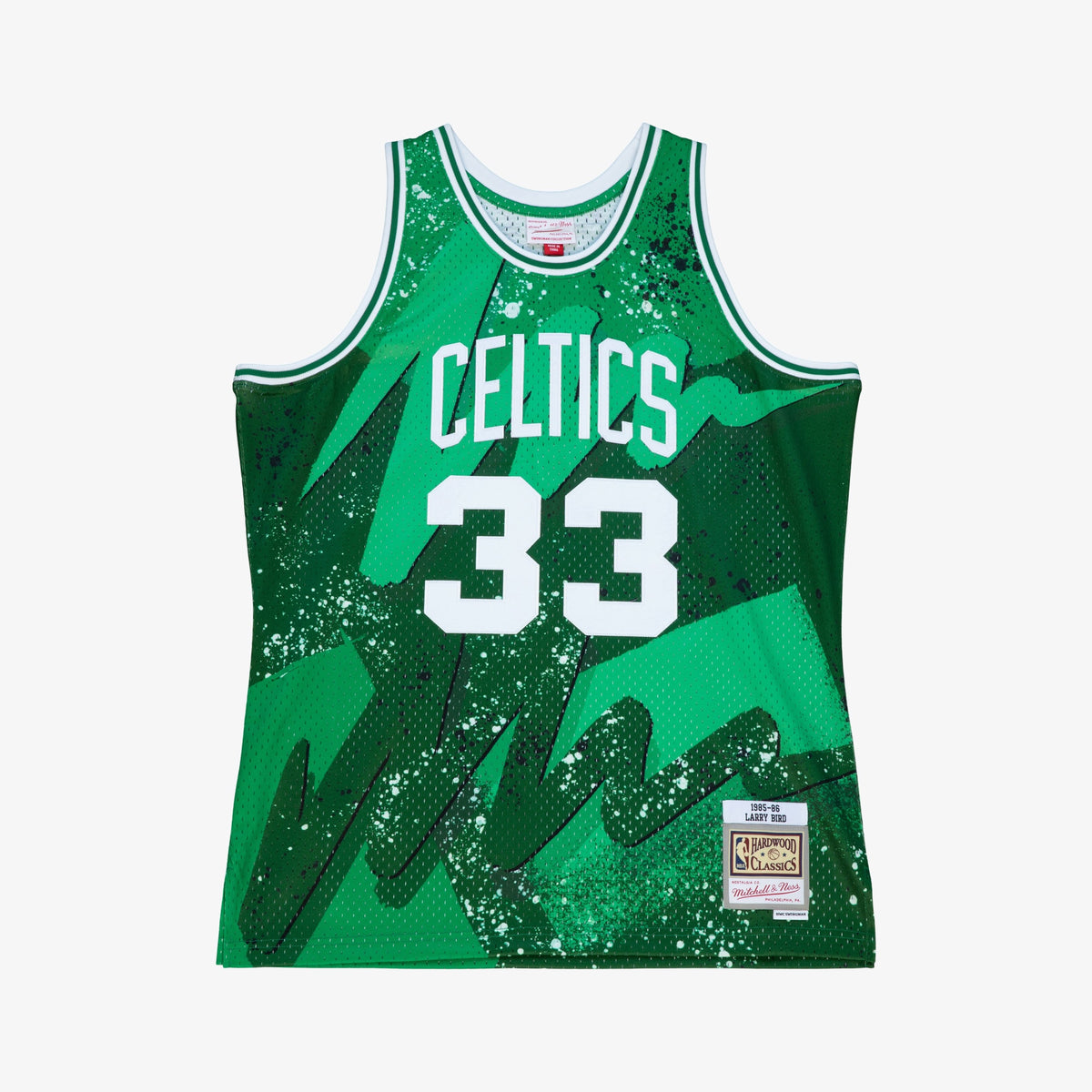 Boston Celtics Larry Bird 1985 Hyper Hoops Jersey - Green