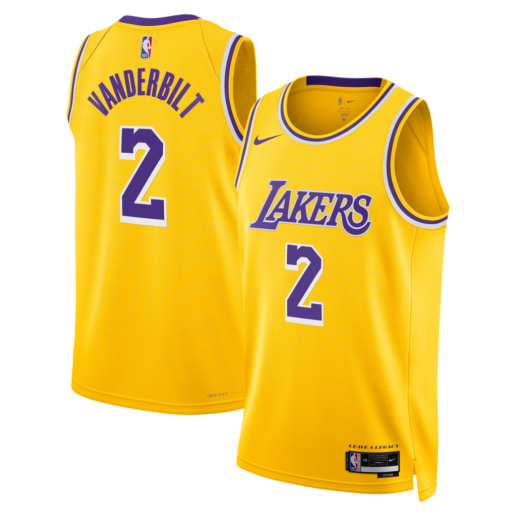 Los Angeles Lakers Jersey - Gold - Jarred Vanderbilt - Unisex
