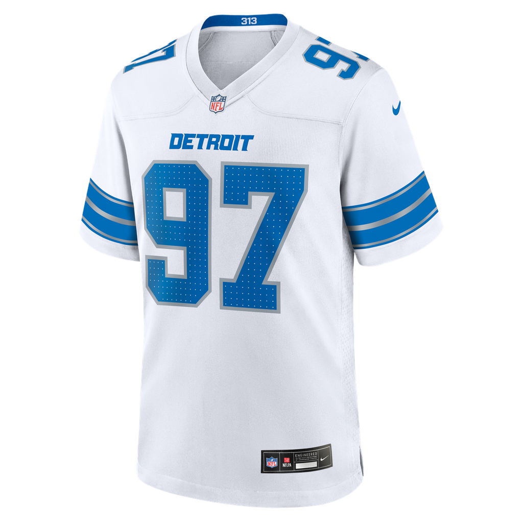 Aidan Hutchinson Detroit Lions Jersey - White