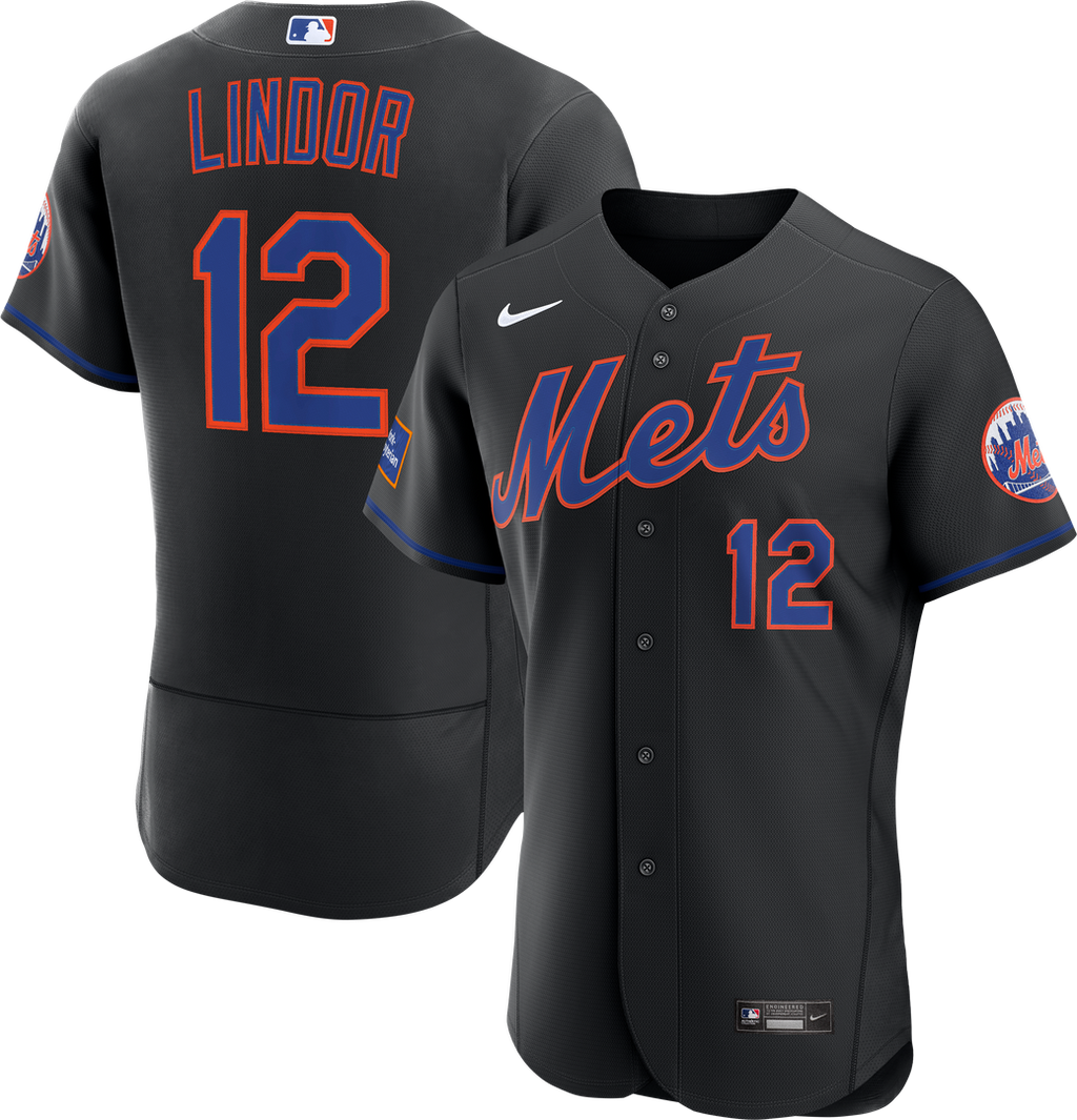 Francisco Lindor New York Mets Home Authentic Sponsor Patch Jersey - White