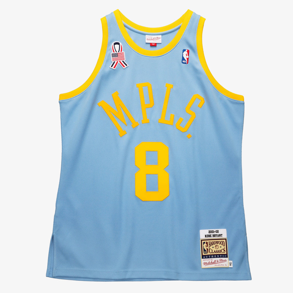 Men's Kobe Bryant Powder Blue Los Angeles Lakers 2001/02 Authentic Player Jersey