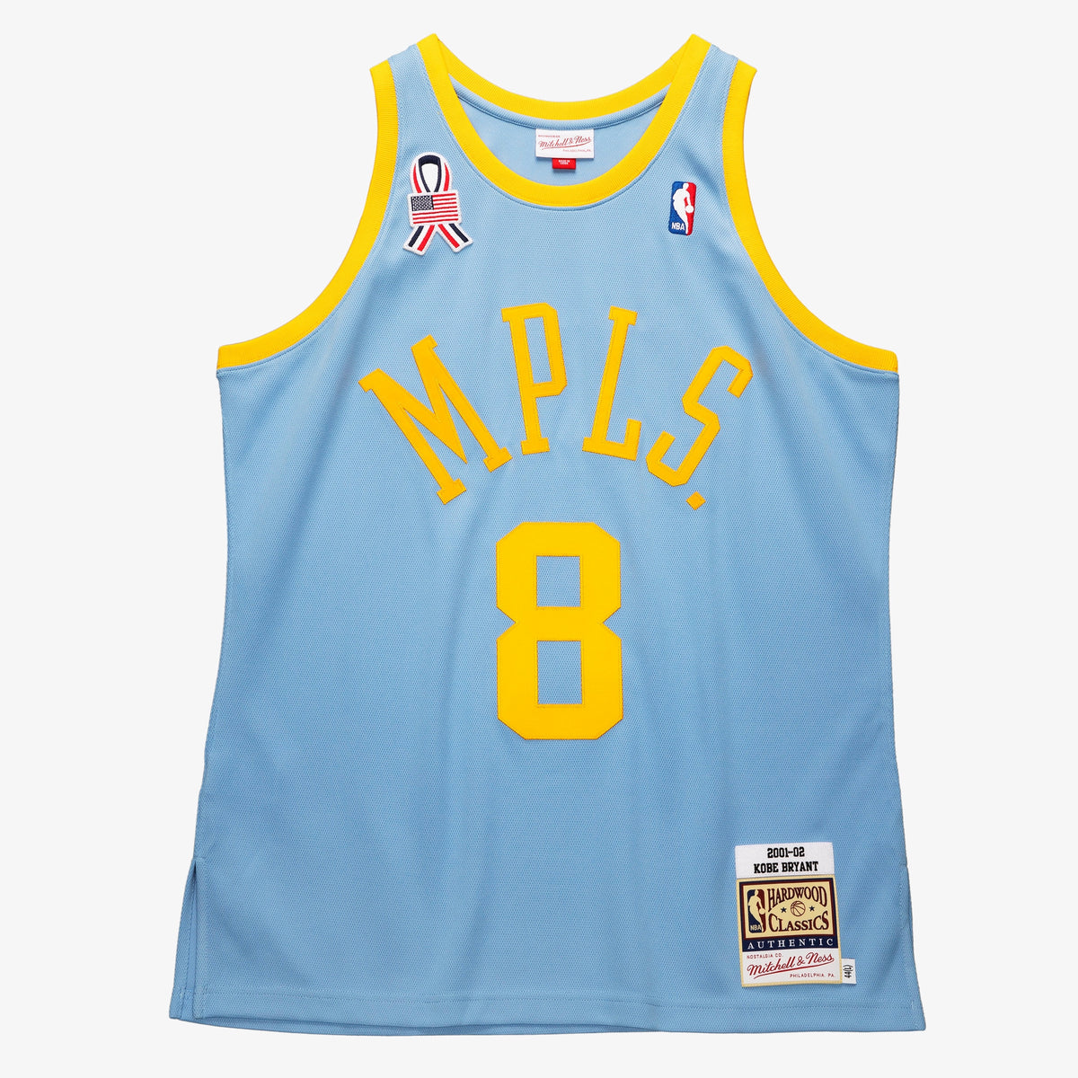 Men's Kobe Bryant Powder Blue Los Angeles Lakers 2001/02 Authentic Player Jersey