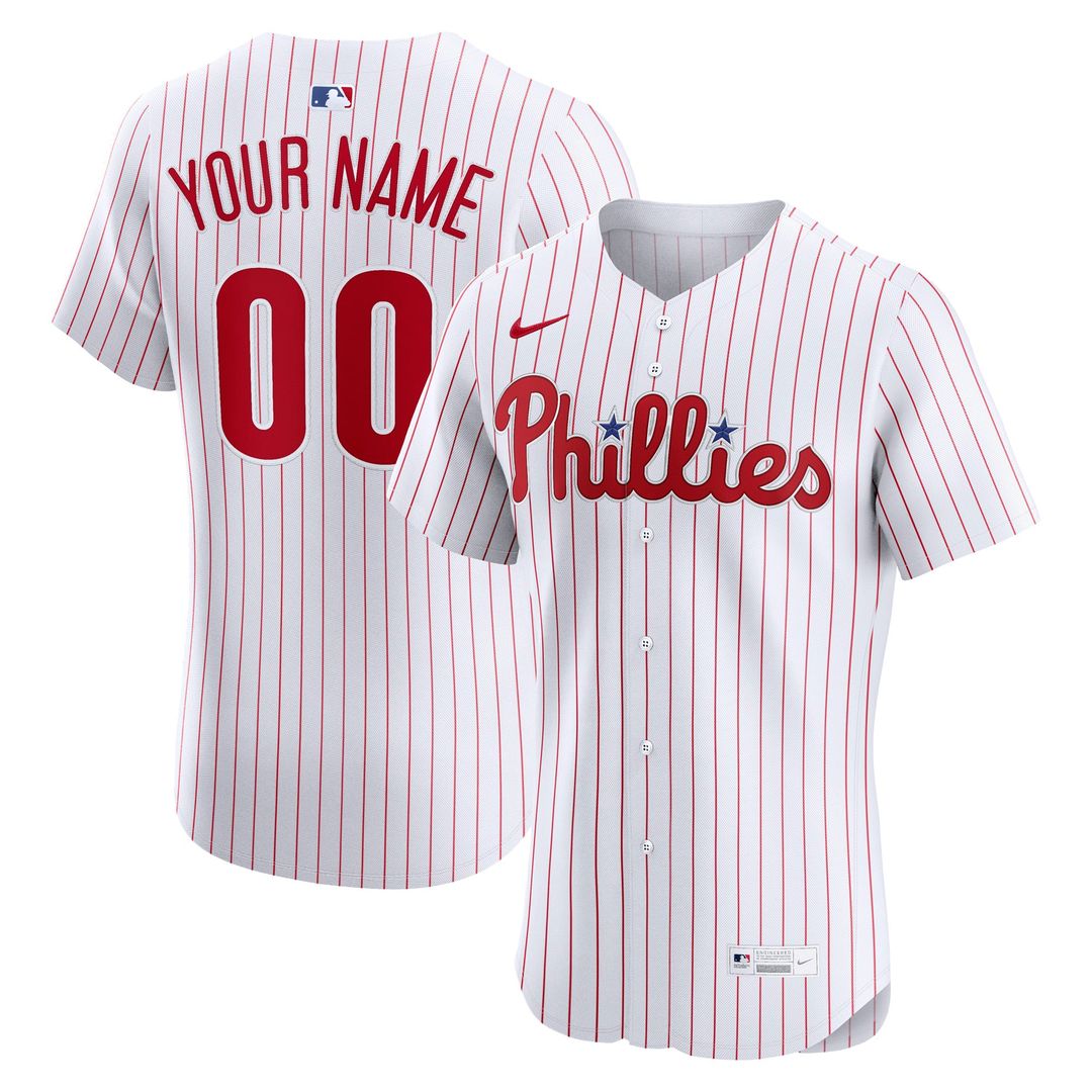 Philadelphia Phillies Home Elite Custom Jersey - White