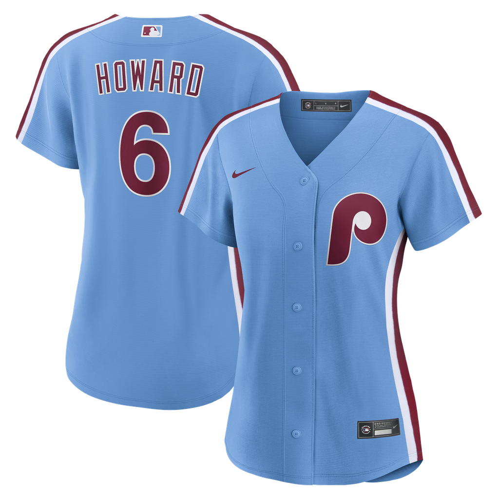 Ryan Howard Philadelphia Phillies Women's Jersey - Light Blue