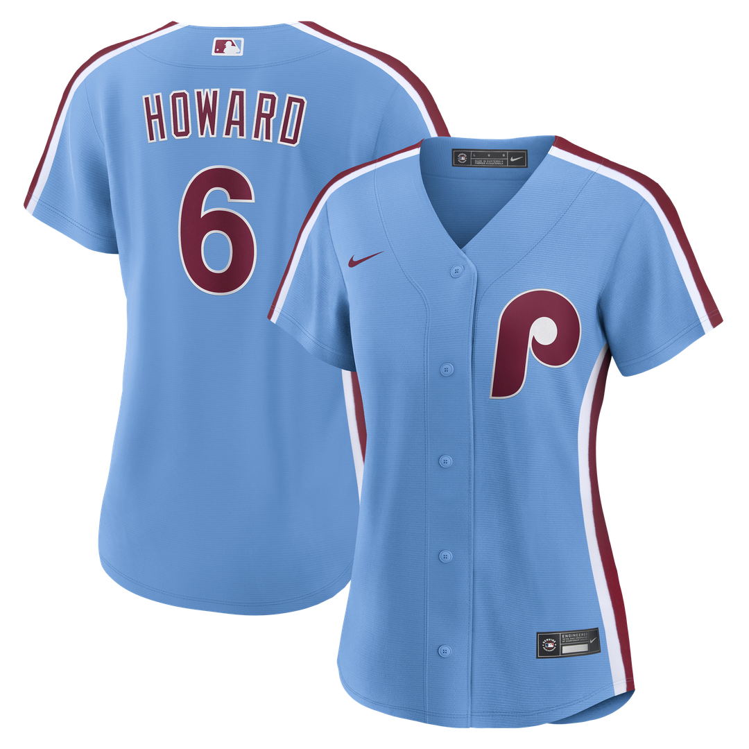Ryan Howard Philadelphia Phillies Women's Jersey - Light Blue