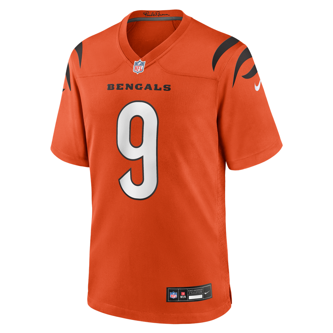 Joe Burrow Cincinnati Bengals Alternate Jersey - Orange