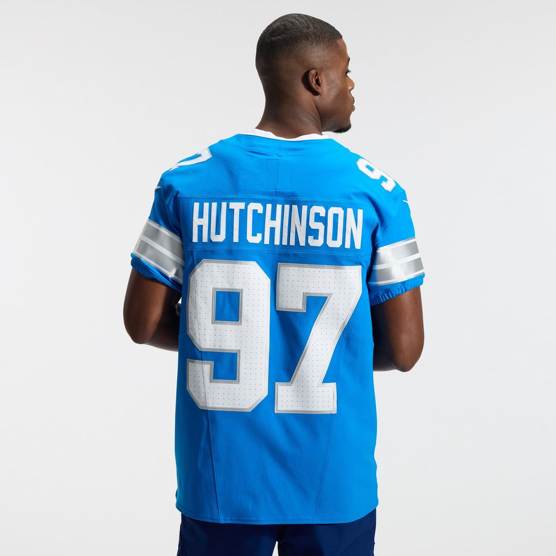Aidan Hutchinson Detroit Lions Team Elite Jersey - Blue