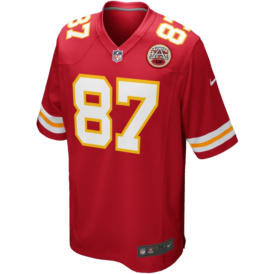 Travis Kelce Kansas City Chiefs Youth Jersey - Red