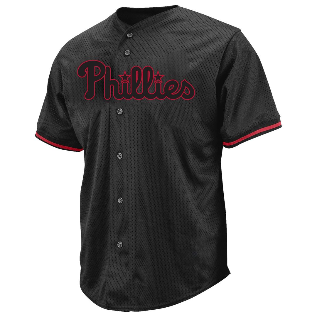 Philadelphia Phillies Big & Tall Pop Fashion Jersey - Black