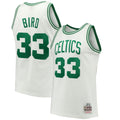 Men's Larry Bird White Boston Celtics 1985-86 Jersey