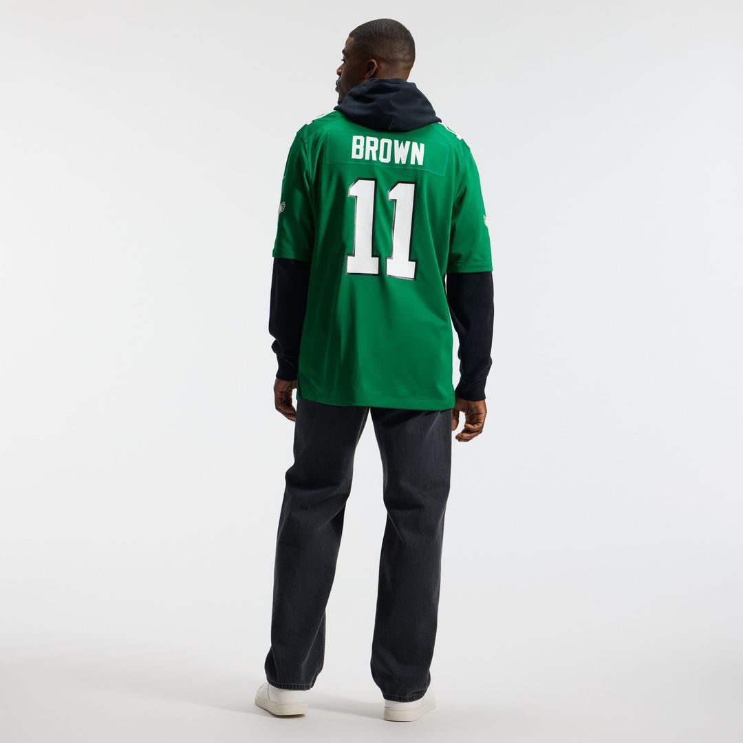 A.J. Brown Philadelphia Eagles Alternate Jersey - Kelly Green