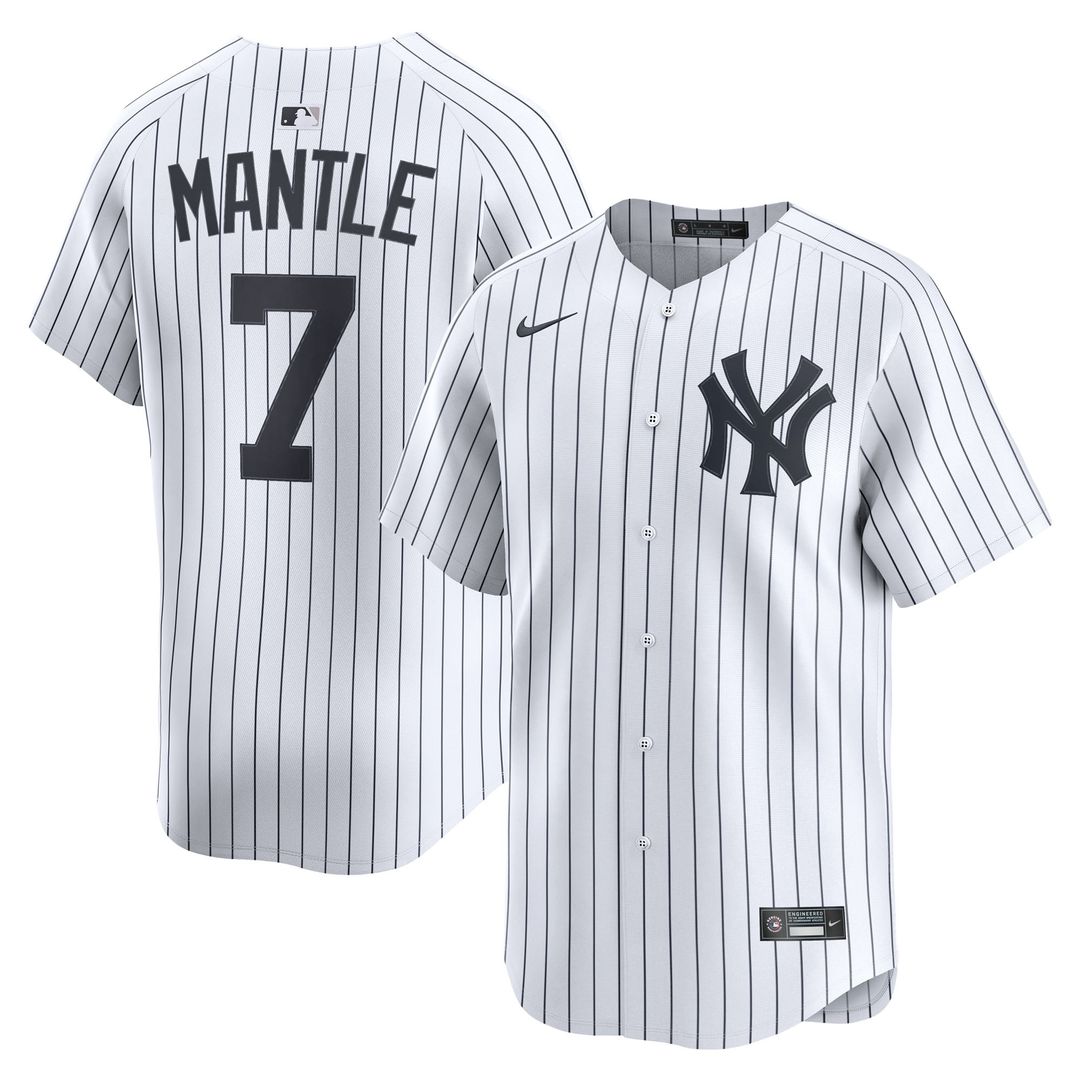 Mickey Mantle New York Yankees Home Jersey - White