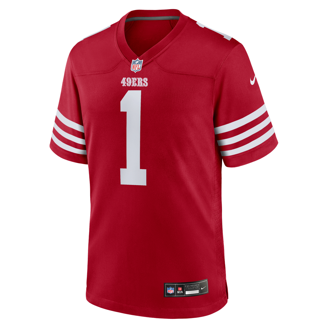 Number 1 Groom San Francisco 49ers Jersey - Scarlet