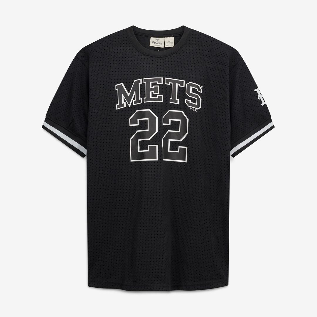 Juan Soto New York Mets Big & Tall Heavyweight Mesh Jersey - Black/White