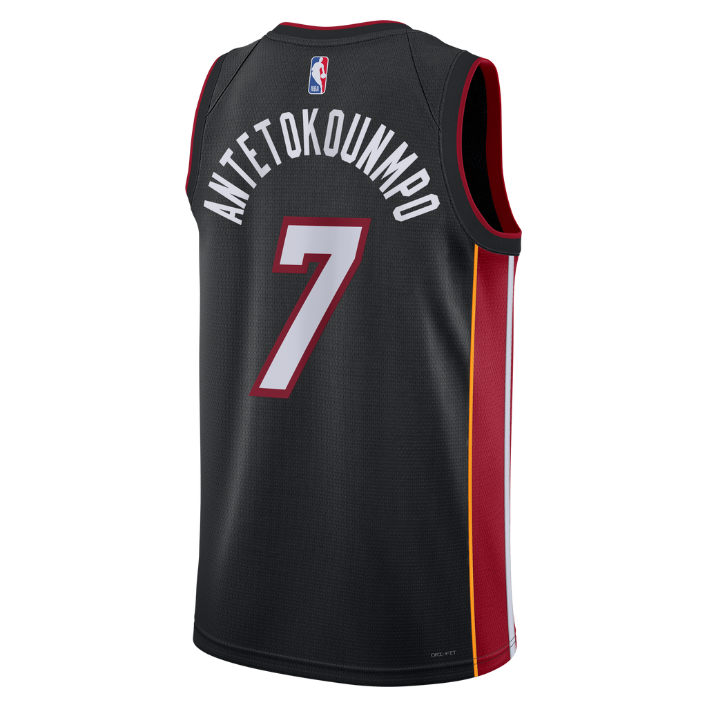 Miami Heat Jersey - Black - Giannis Antetokounmpo - Unisex