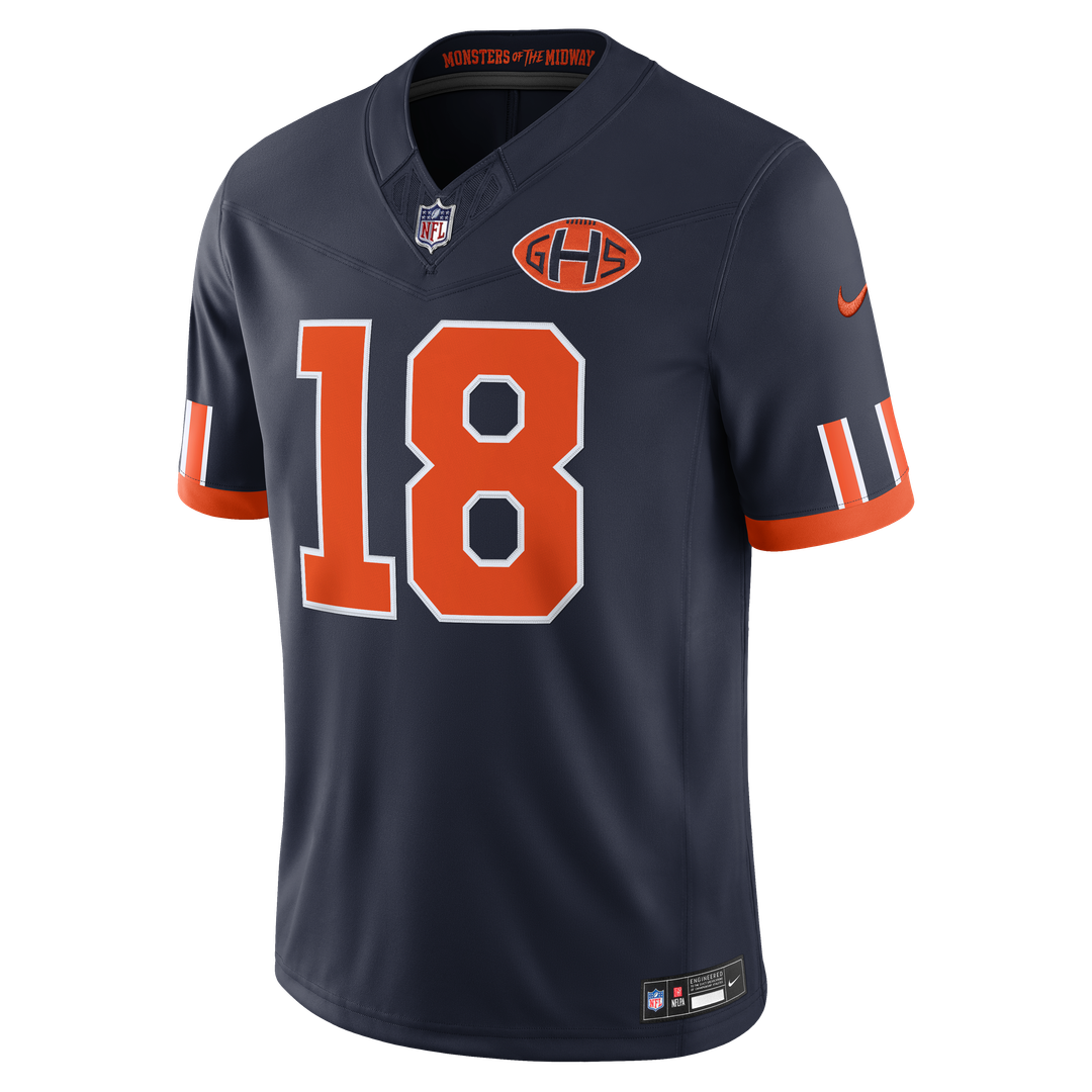 Caleb Williams Chicago Bears 2026 Rivalries Collection Stitched Jersey - Navy