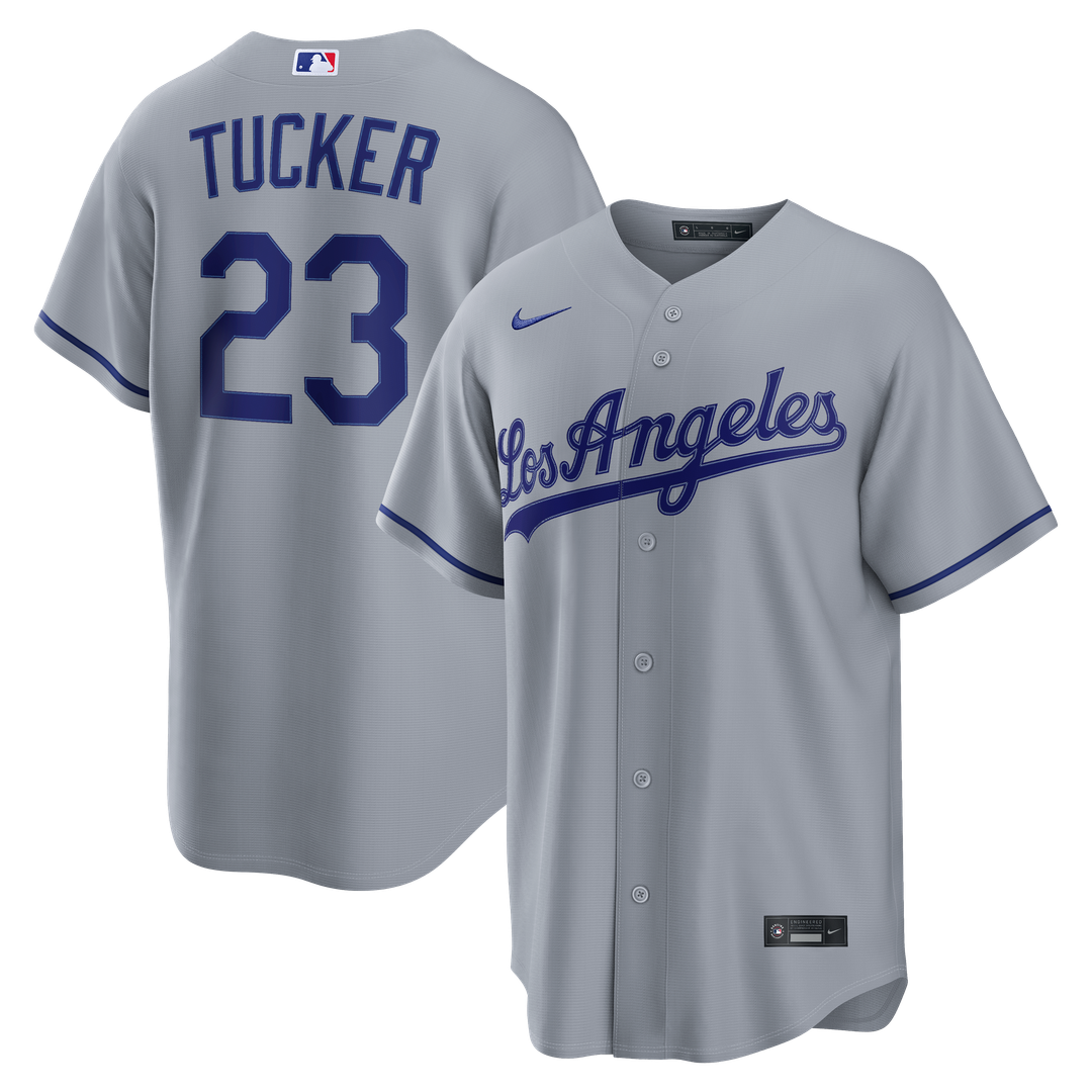 Kyle Tucker Los Angeles Dodgers Road Jersey - Gray