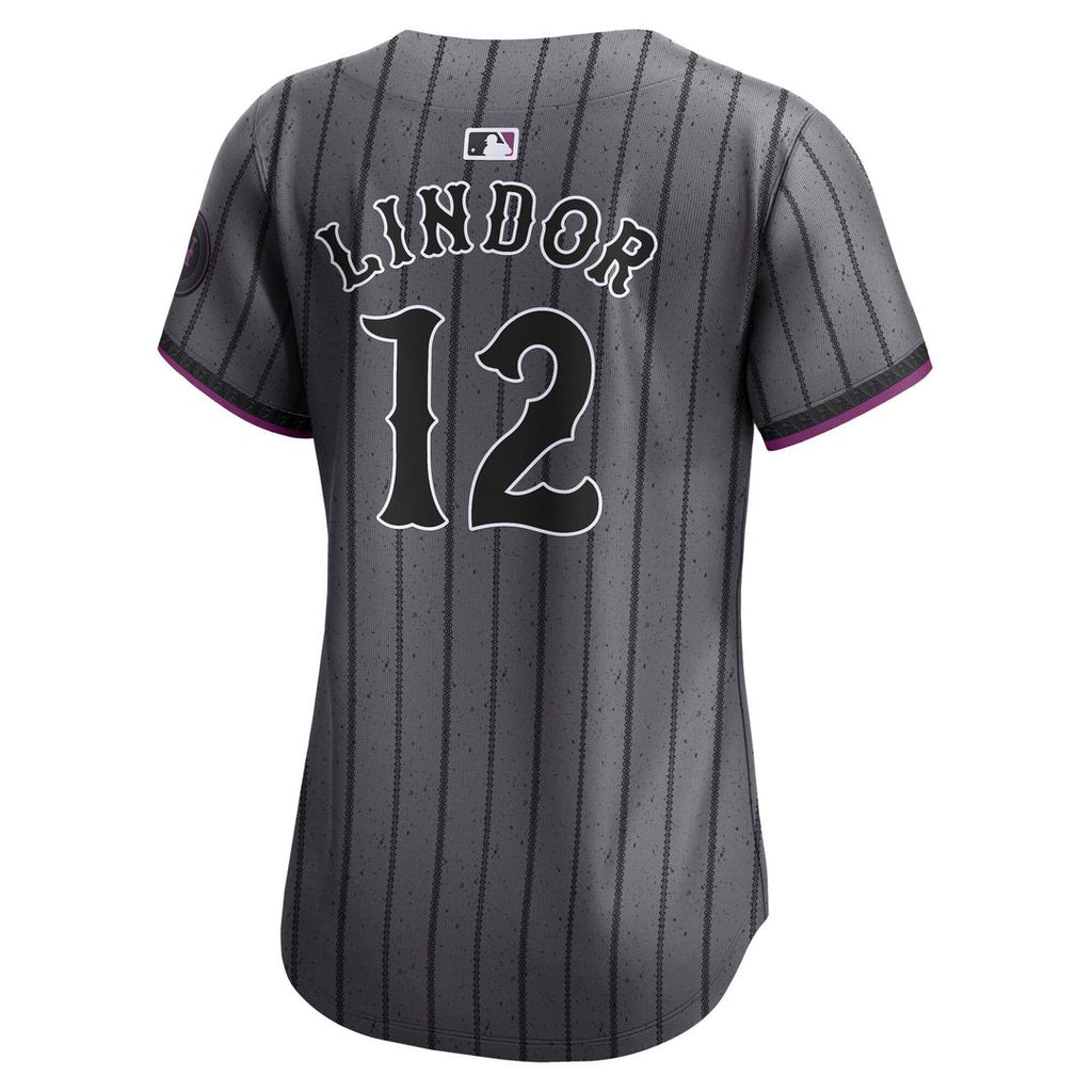 Francisco Lindor New York Mets Women's Jersey - Gray