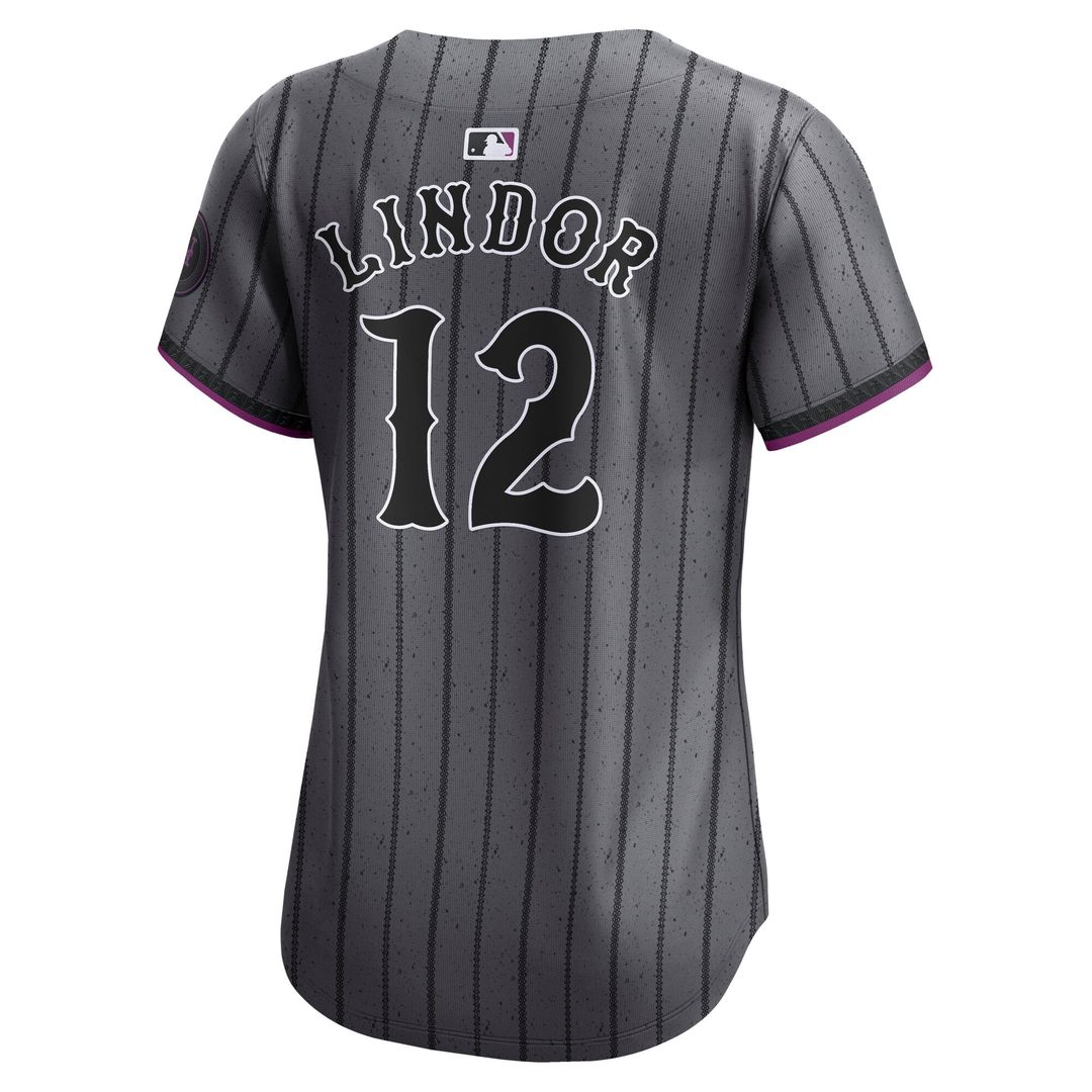 Francisco Lindor New York Mets Women's Jersey - Gray