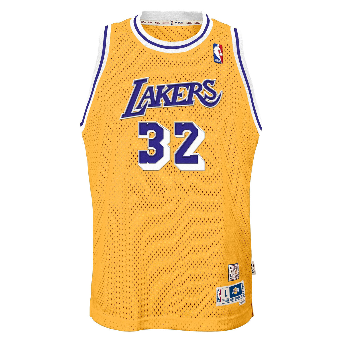 Los Angeles Lakers Magic Johnson 1984-85 Home Jersey - Light Gold - Youth