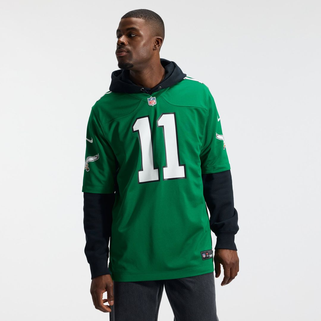 A.J. Brown Philadelphia Eagles Alternate Jersey - Kelly Green